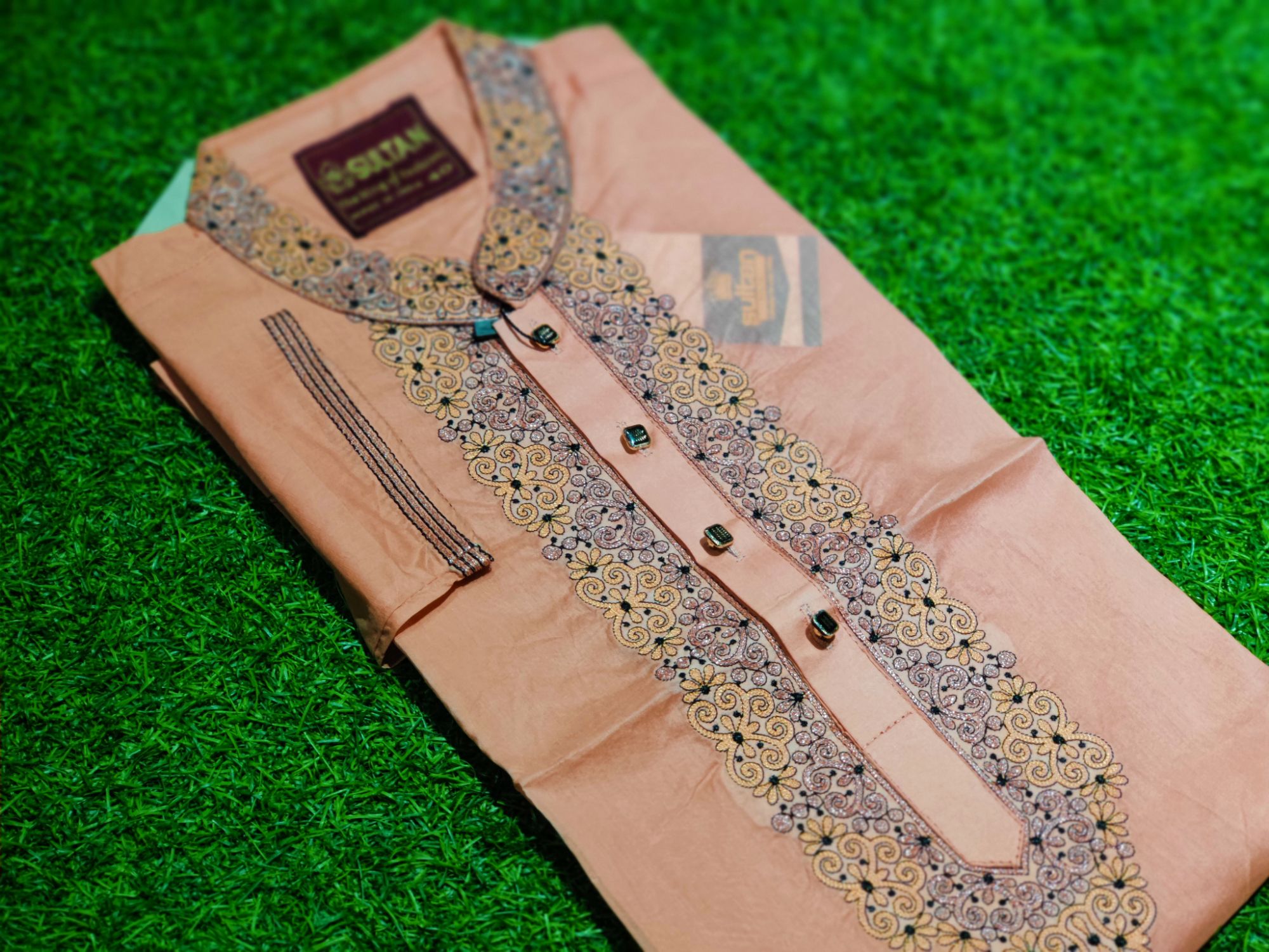 Picture of Superlative Indispensable -Quality And Durablity -Suti Fasionable Various Colour Semilong Eid Special Panjabi - Panjabi- Innovative