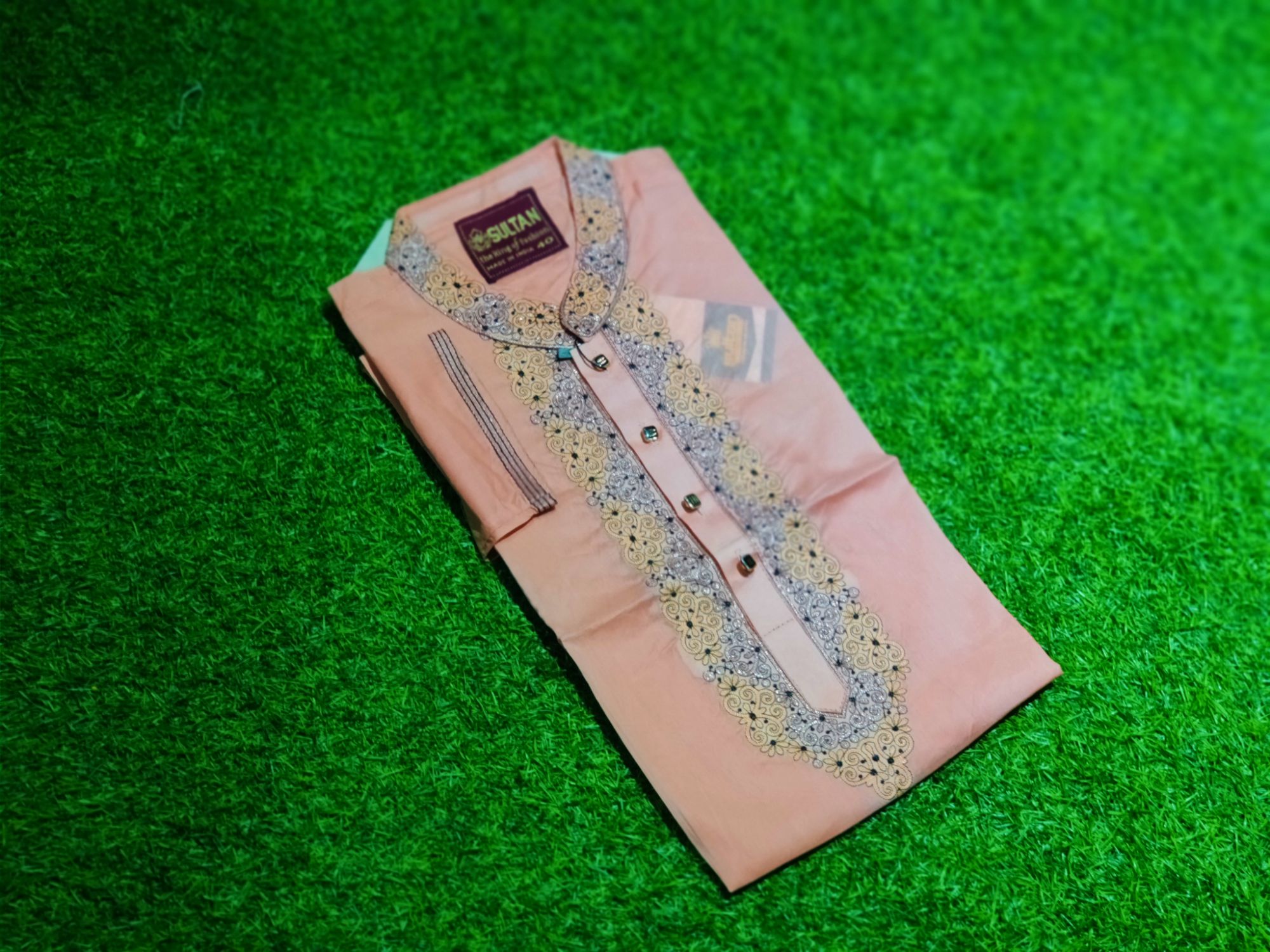 Picture of Superlative Indispensable -Quality And Durablity -Suti Fasionable Various Colour Semilong Eid Special Panjabi - Panjabi- Innovative