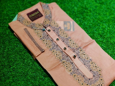 Picture of Super duper middle age long panjabi for men amarodary work panjabi for 2024