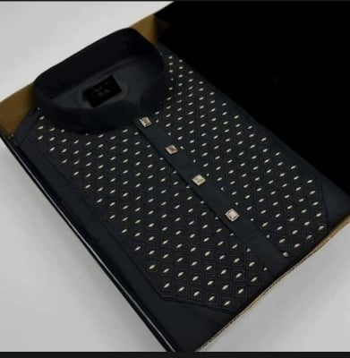 Picture of Super duper viral semilong eid spcial solid colour mens premium panjabi (stich febric)