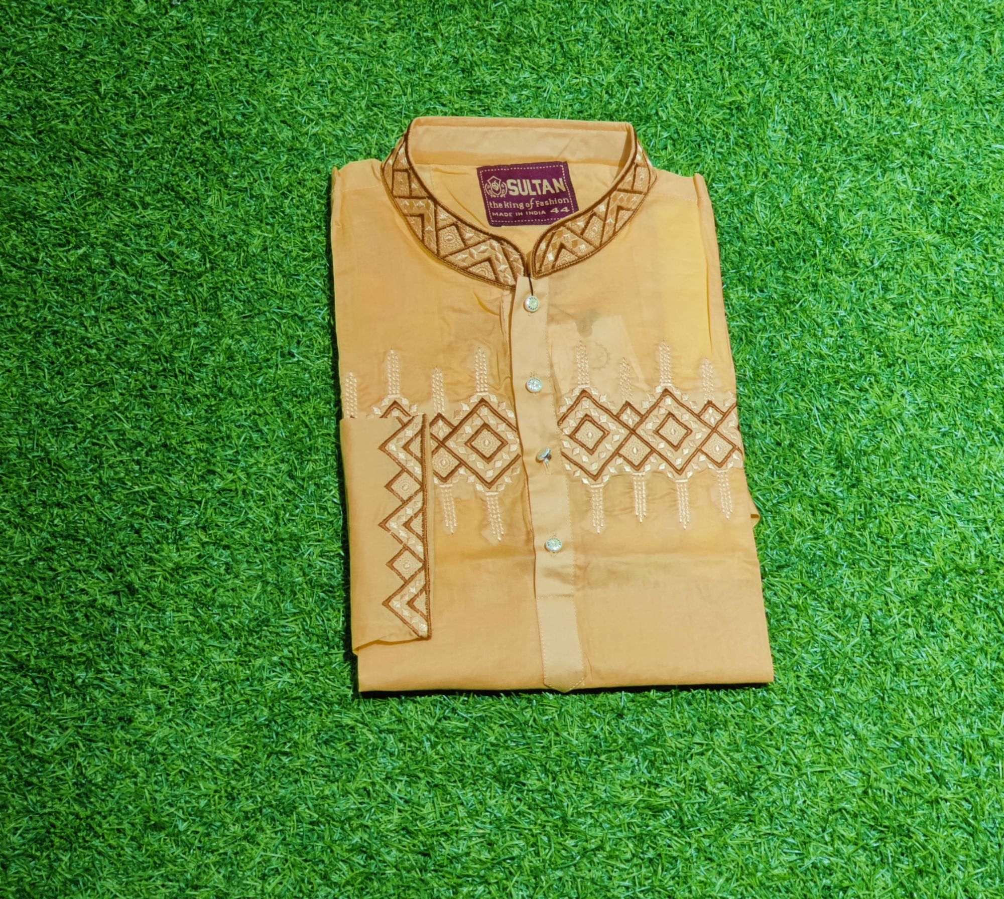 Picture of summer special suti kaporer rongin panjabi eid special cuttings  febric panjabi
