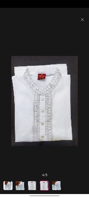 Picture of Online hit design mens cotton semilong eid special ambrodary work panjabi
