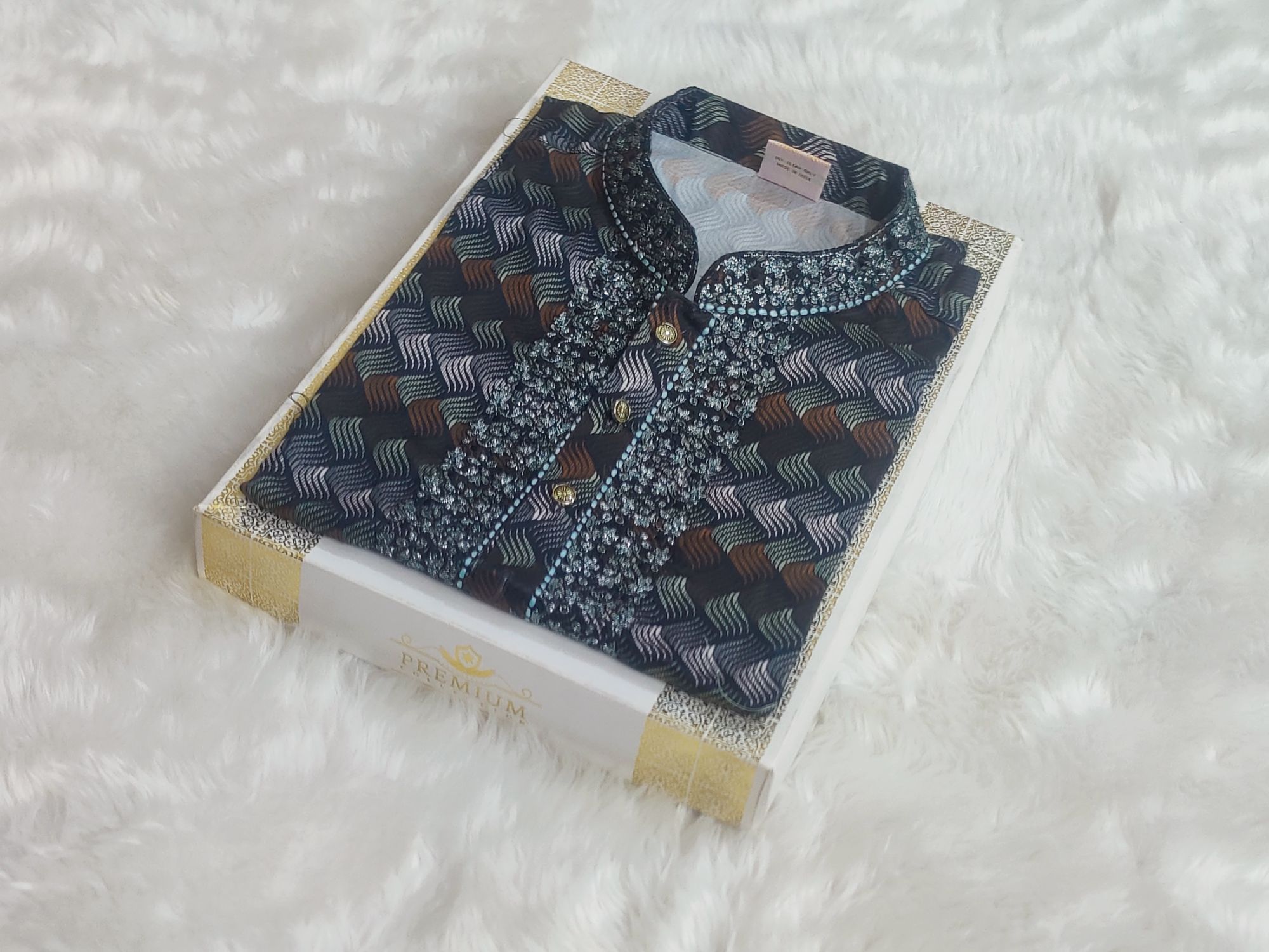Picture of jekect print high quality mens panjabi comfort for summer