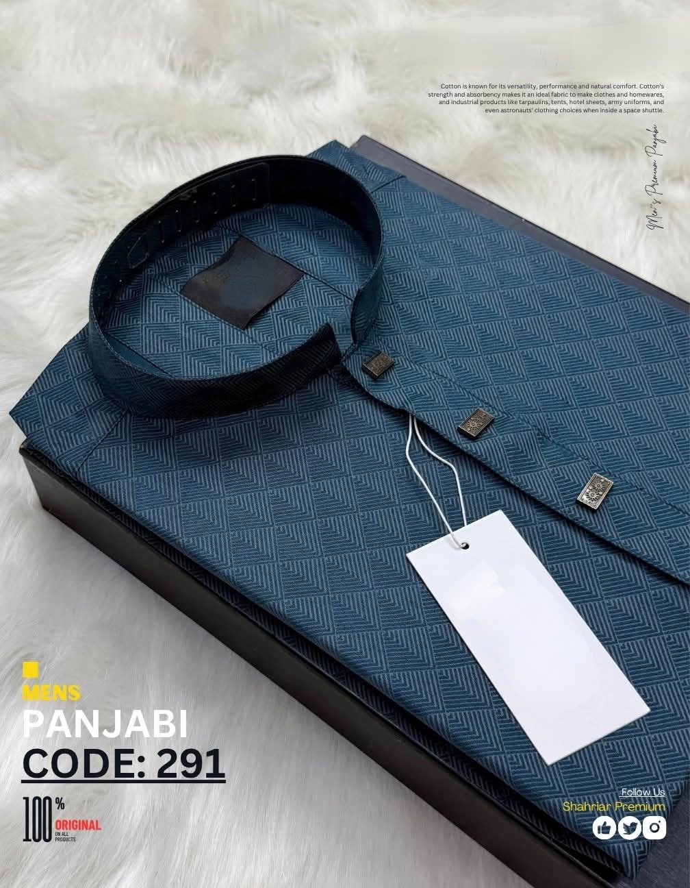 Picture of Mens smart look simple desing panjabi for men 2026