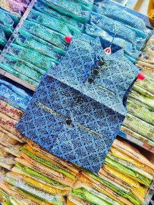 Picture of Boys print waist panjabi coat, indian panjabi coat for boys