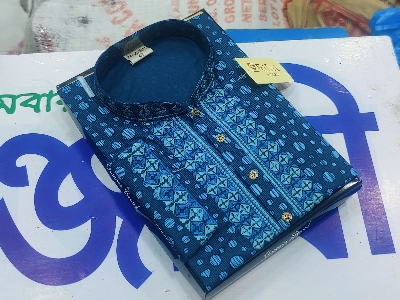 Picture of premium quality snap button shade Design panjabi
