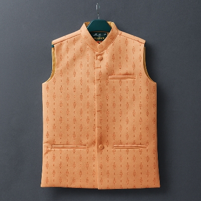 Picture of premium print coat for mens. waists panjabi coat for men