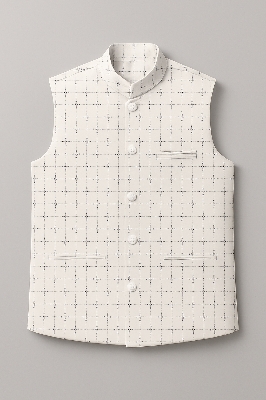 Picture of premium print coat for mens. waists panjabi coat for men
