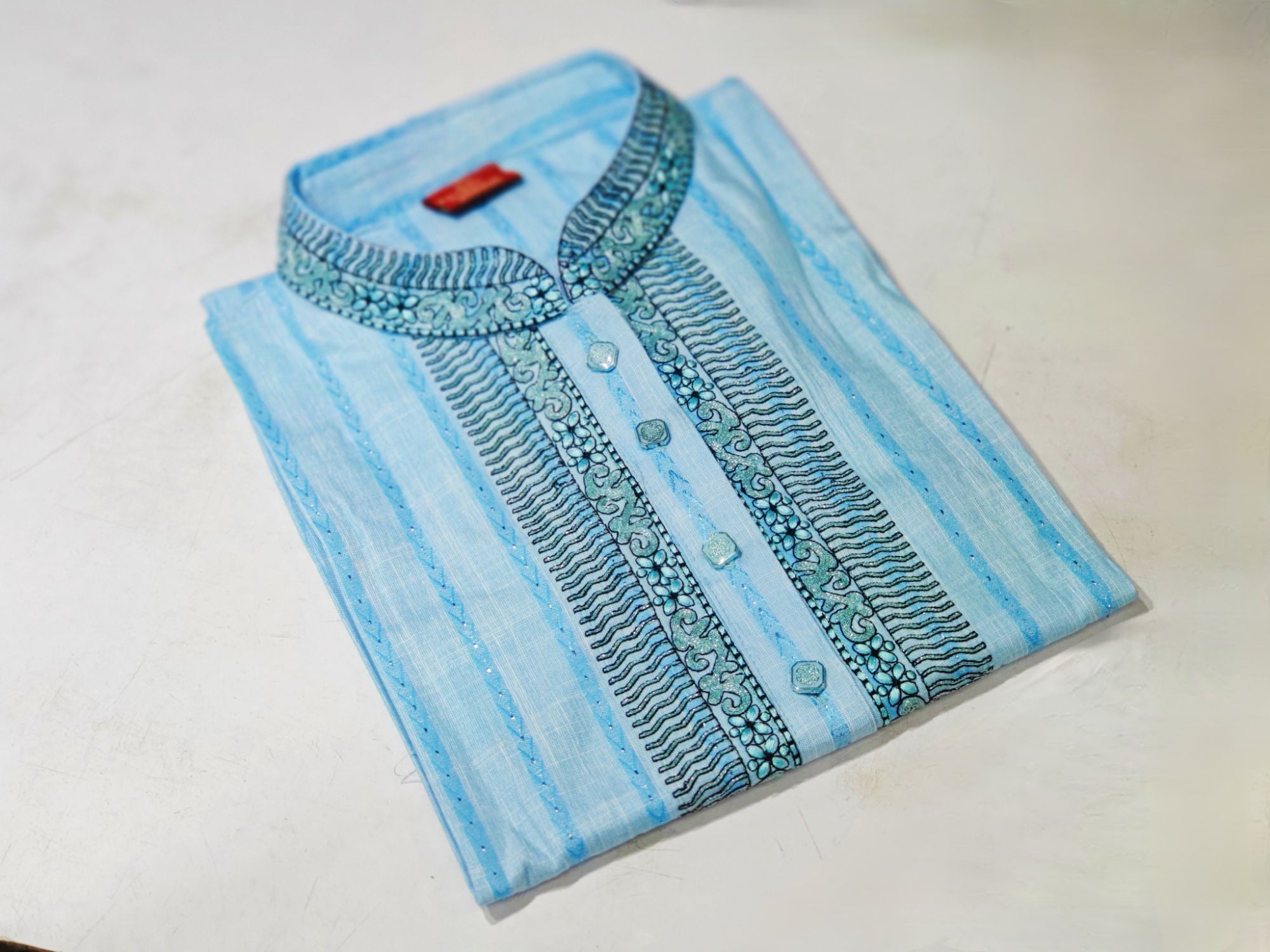 Picture of premium Light colour Desing panjabi new Fasionable panjabi