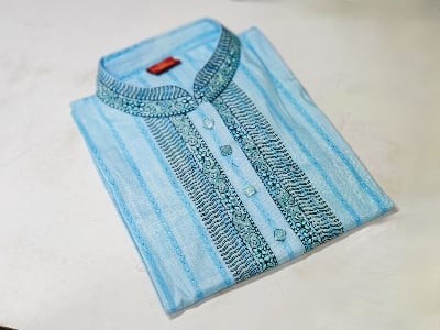 Picture of premium Light colour Desing panjabi new Fasionable panjabi