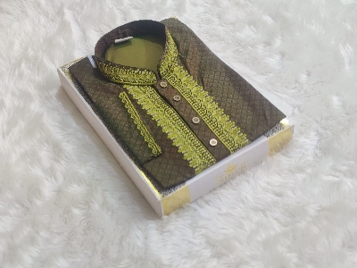 Picture of Mens premium panjabi slim fiting Mens premium quality snap button panjabi