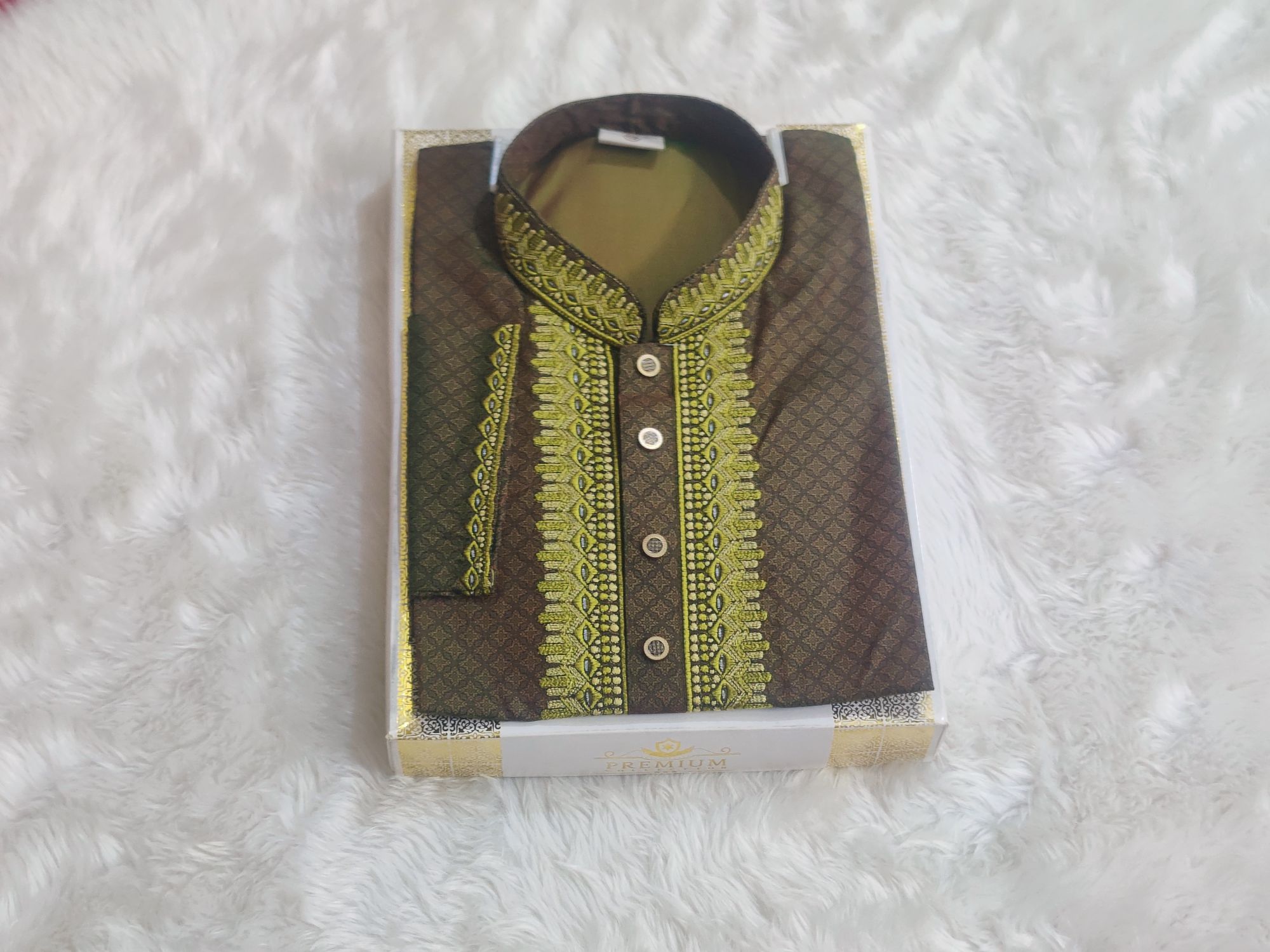 Picture of Mens premium panjabi slim fiting Mens premium quality snap button panjabi