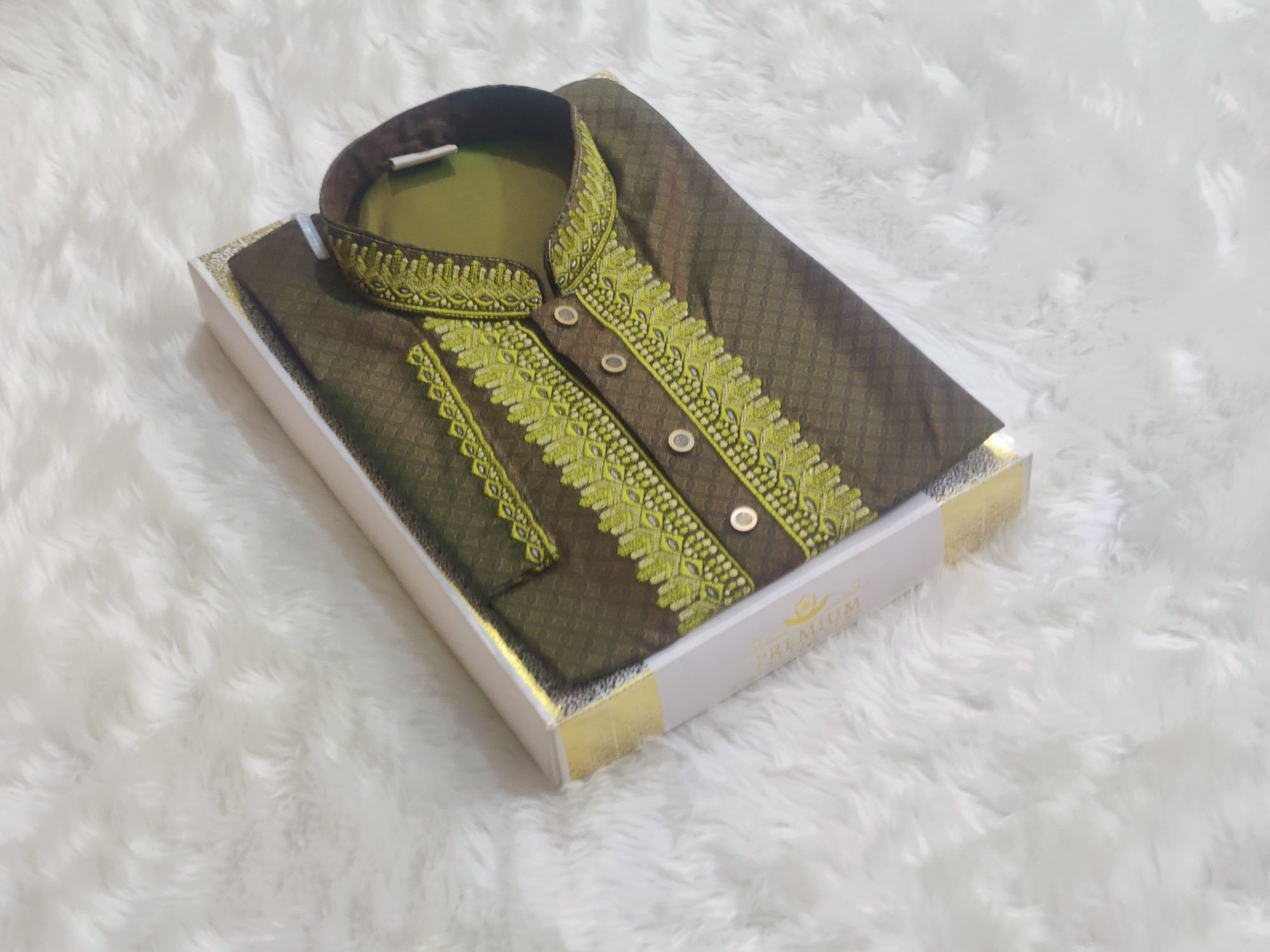 Picture of Mens premium panjabi slim fiting Mens premium quality snap button panjabi