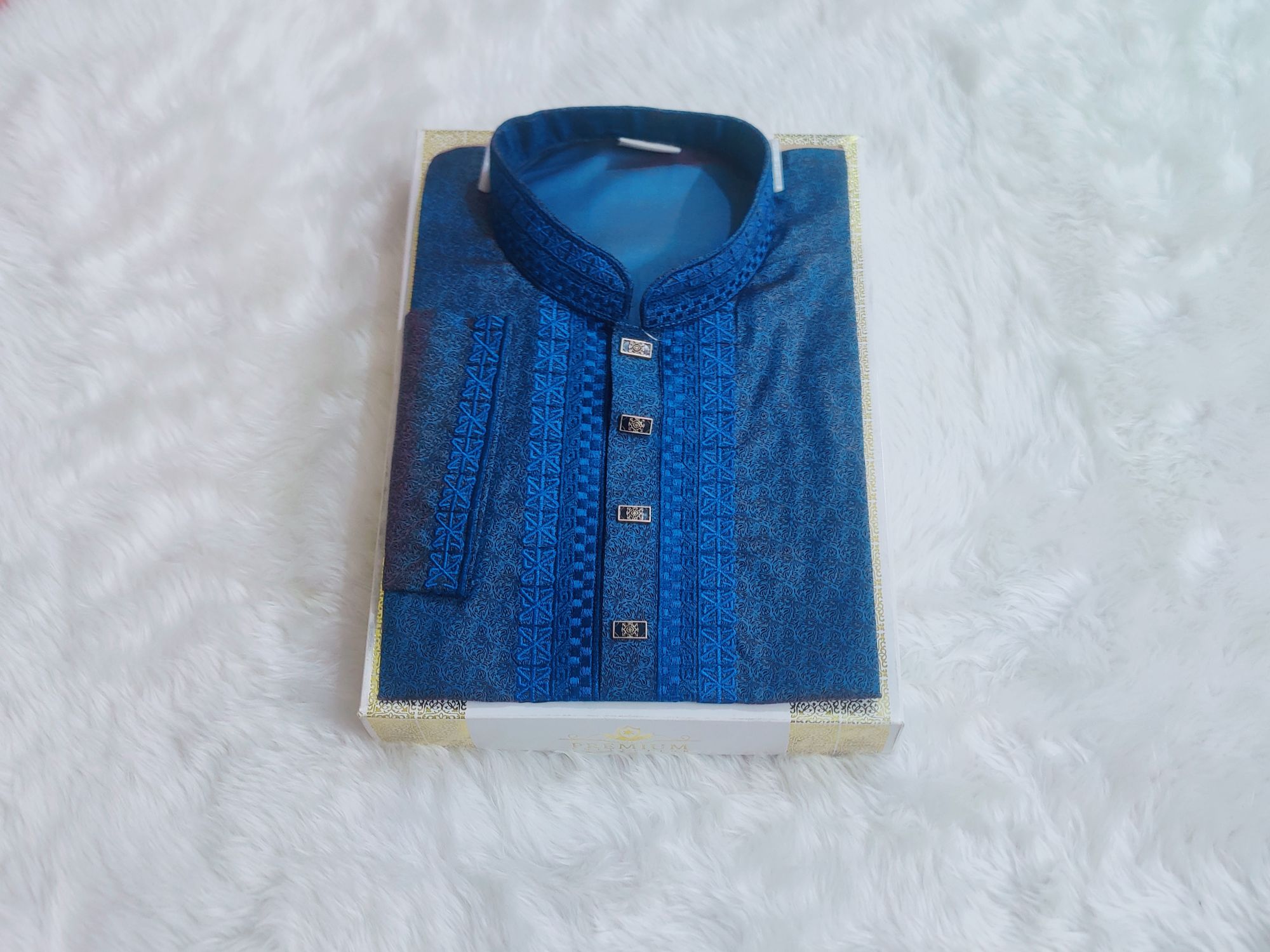 Picture of Mens premium panjabi slim fiting Mens premium quality snap button panjabi