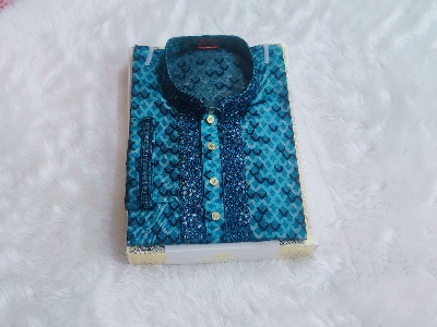 Picture of Mens high quality premium print panjabi semilong Fasionable styles comfortable panjabi