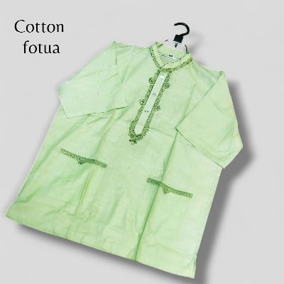 Picture of Mens new summer special cotton febric ambrodary work panjabi