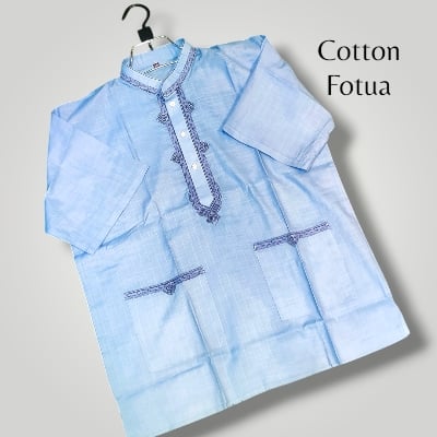 Picture of Mens new summer special cotton febric ambrodary work panjabi