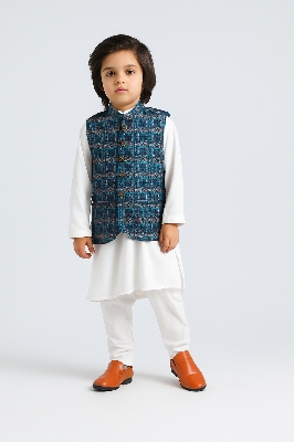 Picture of boys premium prints waistcoat Fasionable waistcoat
