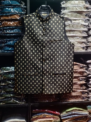 Picture of Mens winter special waists chest and vest coat katan febric
