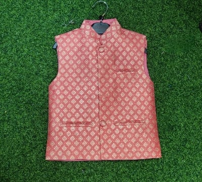 Picture of Boys Indian katan waist coat  premium waist coat(1