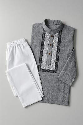 Picture of cotton Febric premium kids panjabi set