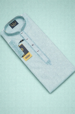 Picture of Pure smart cotton panjabi simple polite desing premium look eid special panjabi for mens