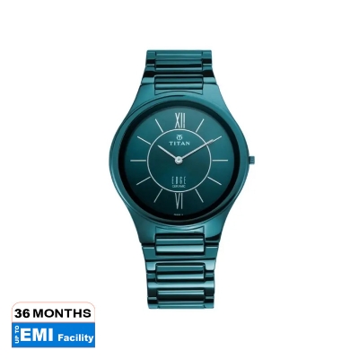 Picture of Titan 1696Qc03 Slimmest Ceramic Blue Dial Men'S Watch