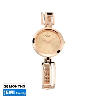 Picture of Raga Viva Rose Gold Dial Metal Strap Watch