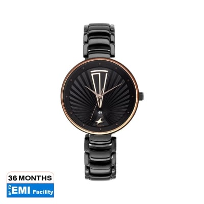 Picture of Fastrack - Ruffles Black Dial Stainless Steel Strap Watch