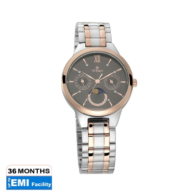 Picture of Titan Neo Black Dial Analog Moon Phase Watch for Women