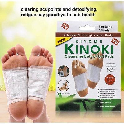 Picture of Kiyome Kinoki Cleansing Detox Foot Pads Toxins Stress Relief||Remove Toxins and Rest||Pain Free Foot Pads for Release Body||Activating cellsimproving Functions of vital organs ||10 Relief Foot Pads And 10 Adhesive Sheets ||[1 BOX] Green