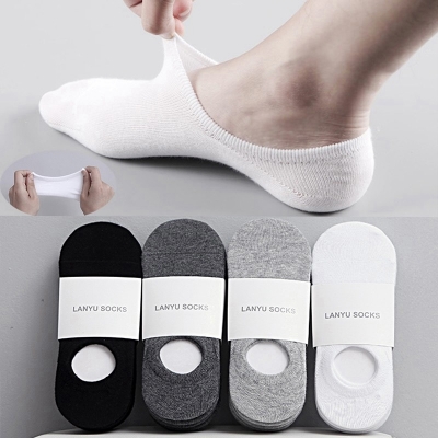 Picture of 03 Pair Premium Quality Brand Loafer Socks for Men Multicolor