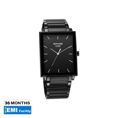 Picture of Sleek Black Dial Analog Watch for Men