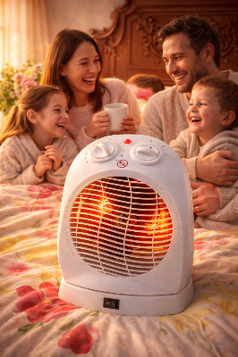 Picture of Electric Fan Heater 2000W | Portable Room Heater for Winter White