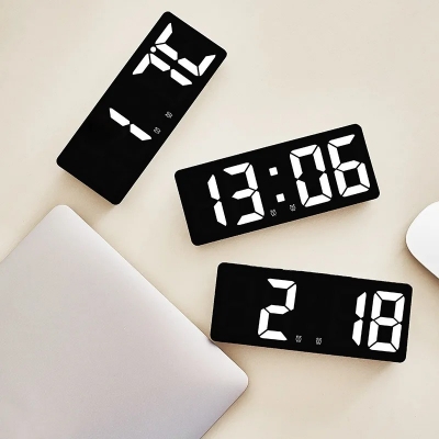Picture of Digital LED Alarm Clock with Sleepy Mode Night Light & Calendar – GH0712L White