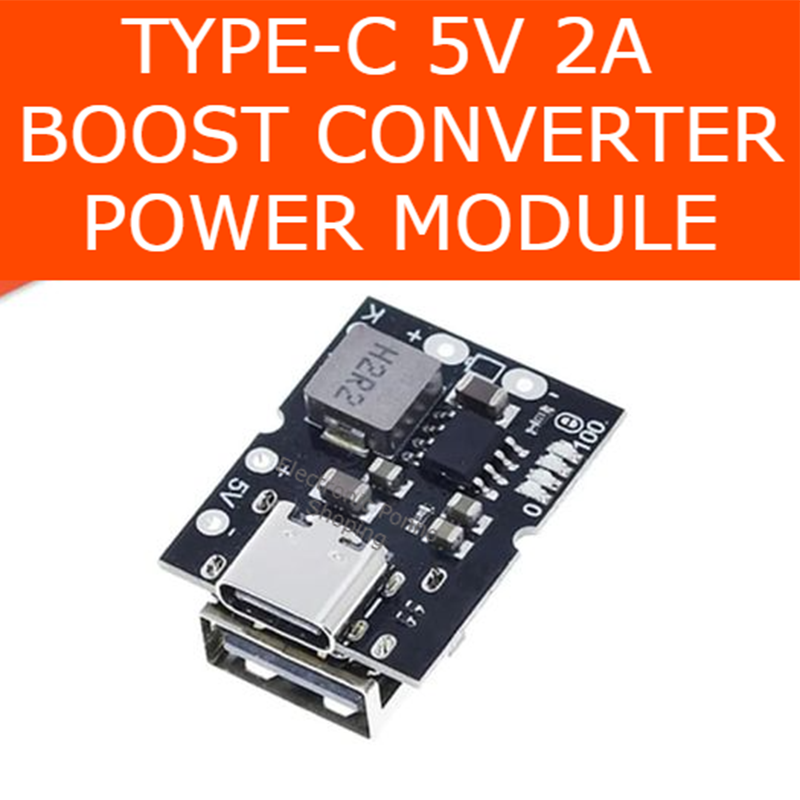 Picture of Power Bank Circuit Module Type-C USB 5V 2A Boost Converter Step-Up Power Module (Multicolor)