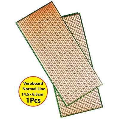 Picture of Veroboard Normal Line 14.5×6.5cm Stripboard PCB Printed Circuit Board For Prototyping Designing Weld Soldering Arduino DIY (Multicolor)