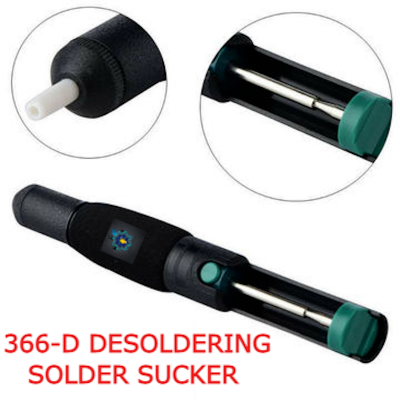 Picture of 366-D DESOLDERING SOLDER SUCKER SOLDERING PUMP SUCTION TIN VACUUM REMOVAL TOOL PEN FOR RC MODELS (Multicolor)