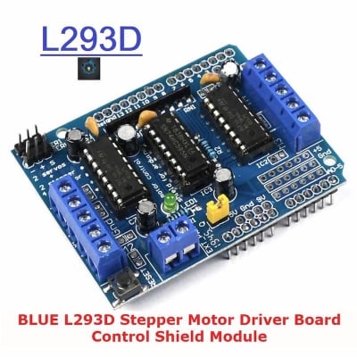 Picture of BLUE L293D Stepper Motor Driver Board Control Shield Module (Multicolor)