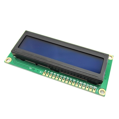 Picture of 1602 5V LCD1602 LCD Display Monitor 1602 16×02 5V Character Blue Backlight Screen LCD 1602 IIC I2C For Arduino LCD Display (Silver)