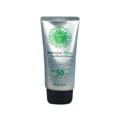 Picture of 3W Clinic Intensive Aloe Sunblock Cream SPF50+