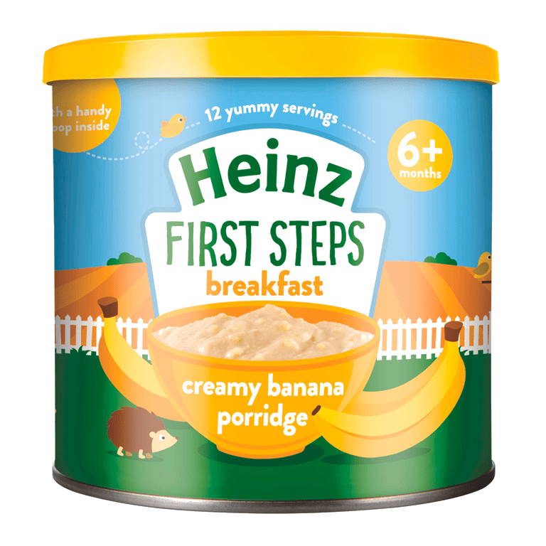 Picture of Heinz First Steps Breakfast Creamy Banana Porridge 6+ Months 240gm, UK