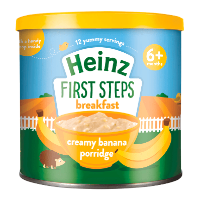 Picture of Heinz First Steps Breakfast Creamy Banana Porridge 6+ Months 240gm, UK
