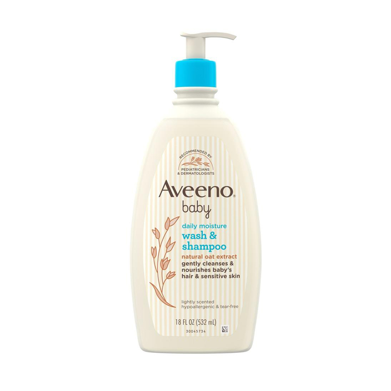 Picture of Aveeno Baby Daily Moistures Wash & Shampoo 532ml UK