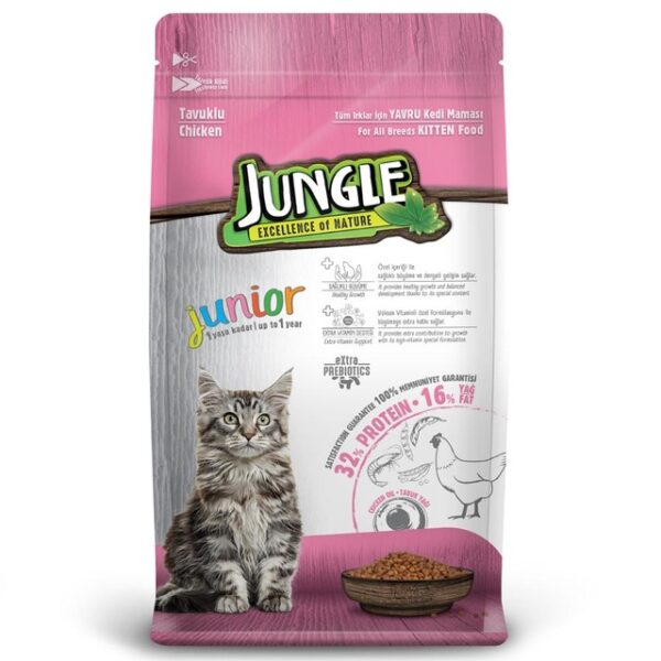 Picture of Jungle Junior Cat Food Chicken & Fish 1.5kg, Premium Quality, Made in Turkey