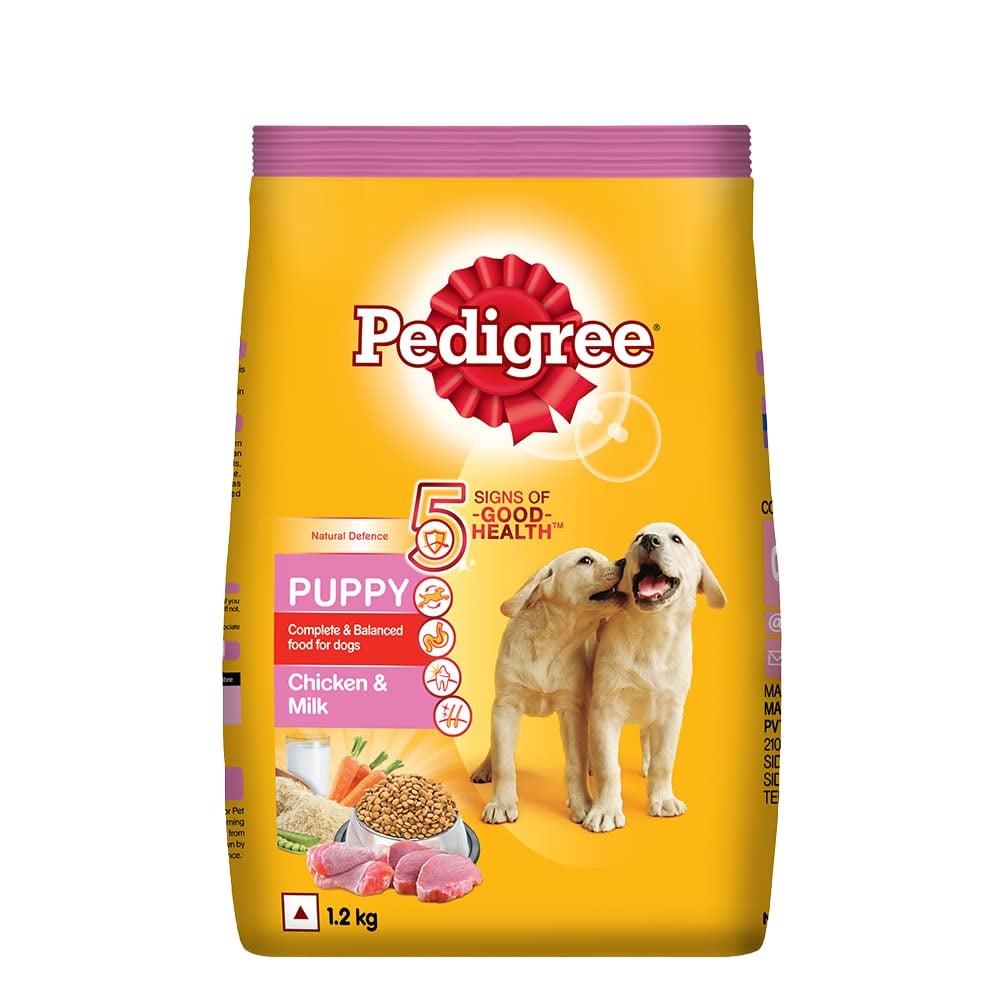 Picture of Pedigree Puppy Dry Dog Food Chicken and Milk Flavor 1.2 Kg Pack
