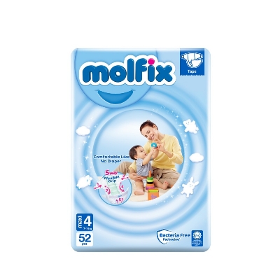 Picture of Molfix Baby Diaper Belt 4 Maxi 52pcs Pack, Turkey