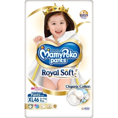 Picture of MamyPoko Royal Soft Pants (Girls) XL 46 Pieces, Made in Indonesia