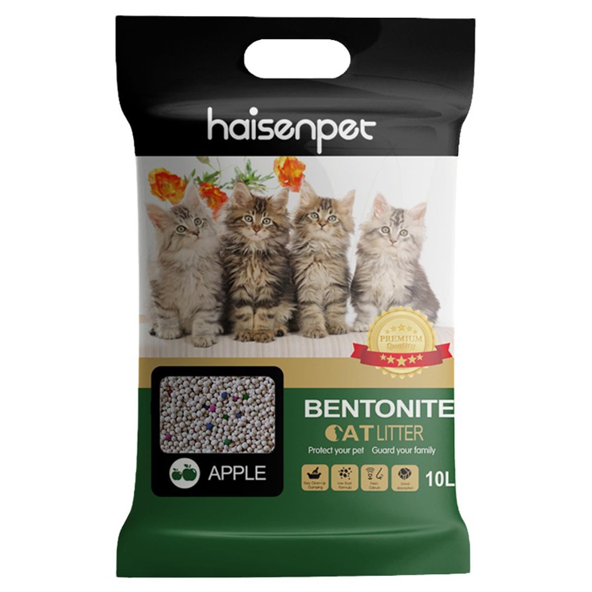 Picture of Haisenpet 10L Bentonite Cat Litter Apple Flavor, China