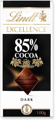 Picture of Lindt Excellence 85% Cocoa Dark Chocolate 100gm Pack